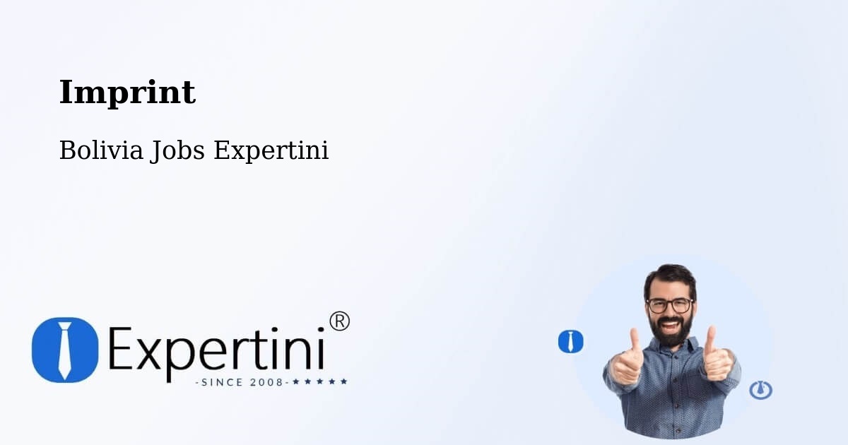 Imprint – Bolivia - Bolivia Jobs Expertini